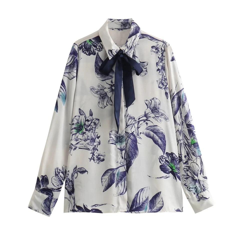 Colette | Blouse chic avec nœud