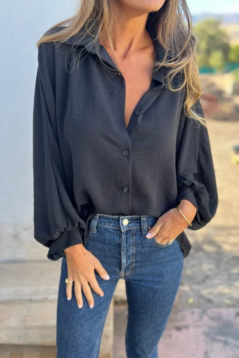 Leandra - Élégante blouse décontractée à manches longues