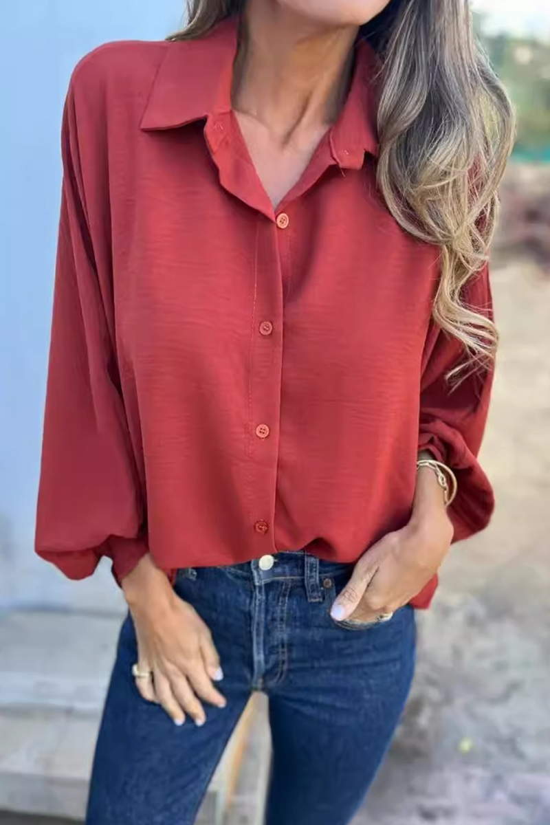 Leandra - Élégante blouse décontractée à manches longues