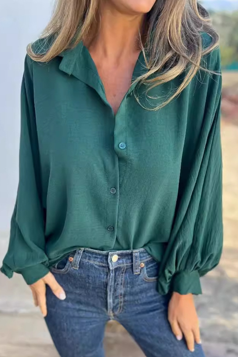 Leandra - Élégante blouse décontractée à manches longues