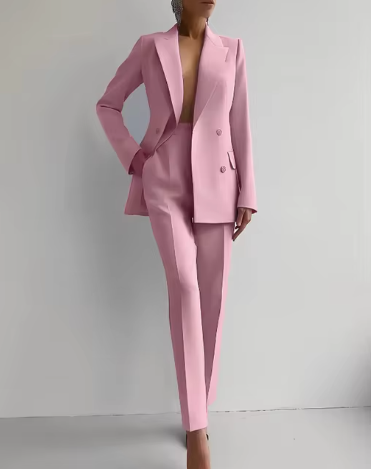 Laylani - Élégant ensemble blazer et pantalon droit