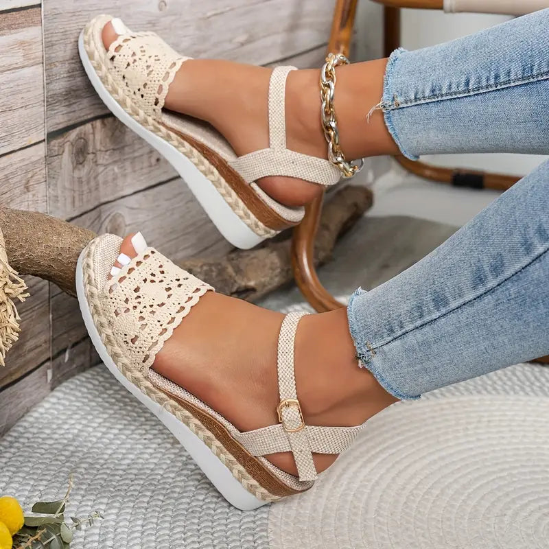 Sabrina - Sandales compensées orthopédiques confortables