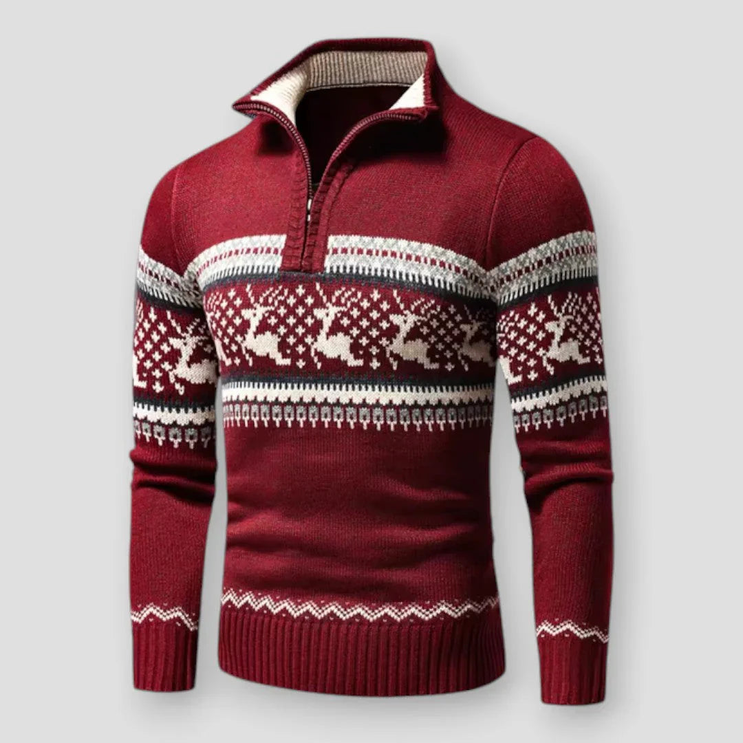 Joralph - Pull en maille demi-zip