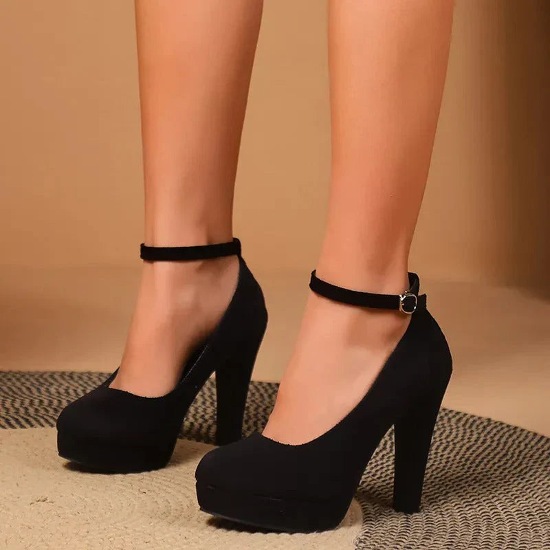 Carolyn - Chaussures à talons hauts avec bride à la cheville pour femmes