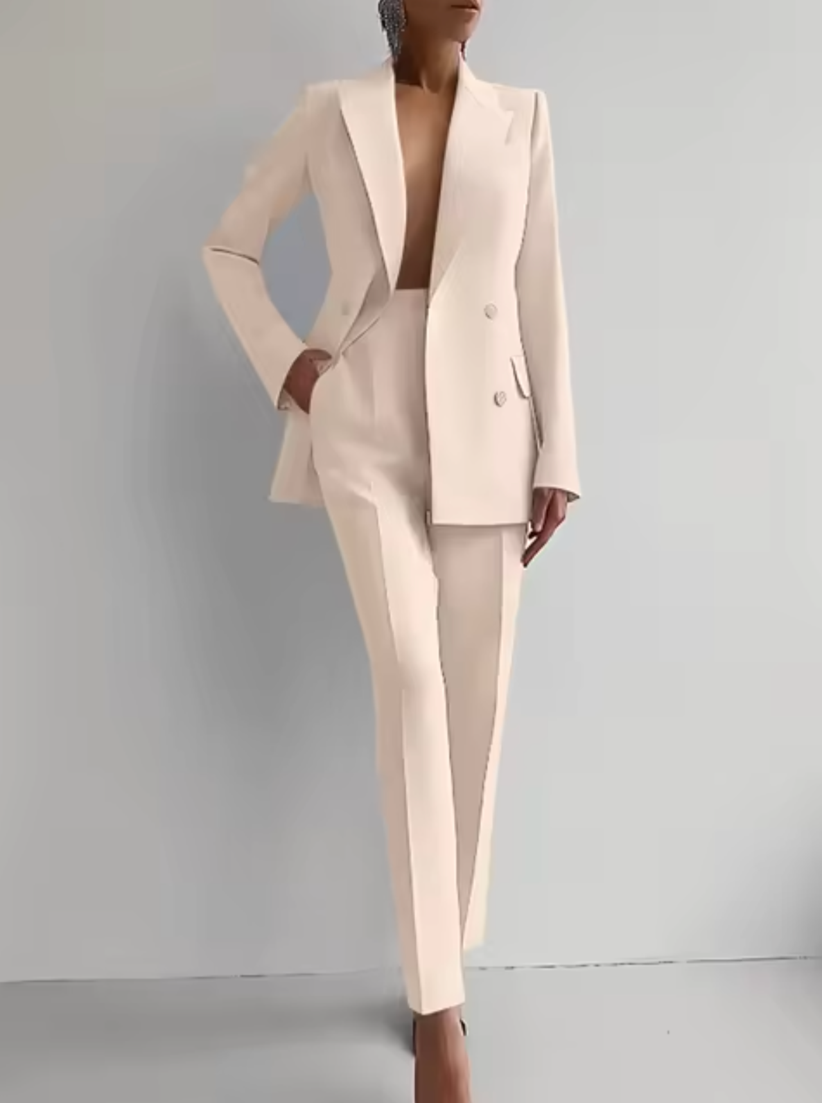 Laylani - Élégant ensemble blazer et pantalon droit