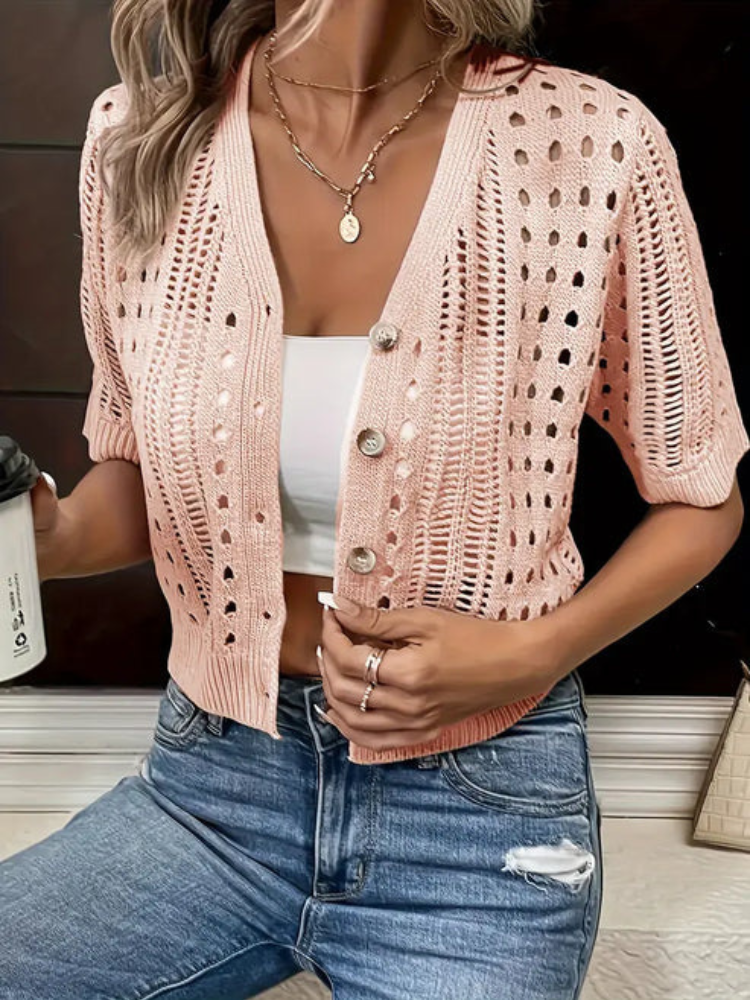 Charlotte - Veste casual polyvalente avec boutons sur le devant