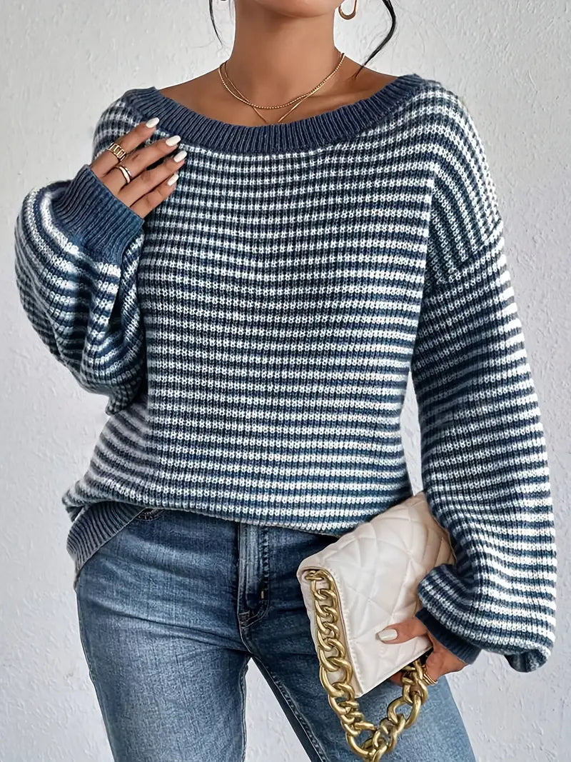 Athena - Pull tricoté à épaules tombantes