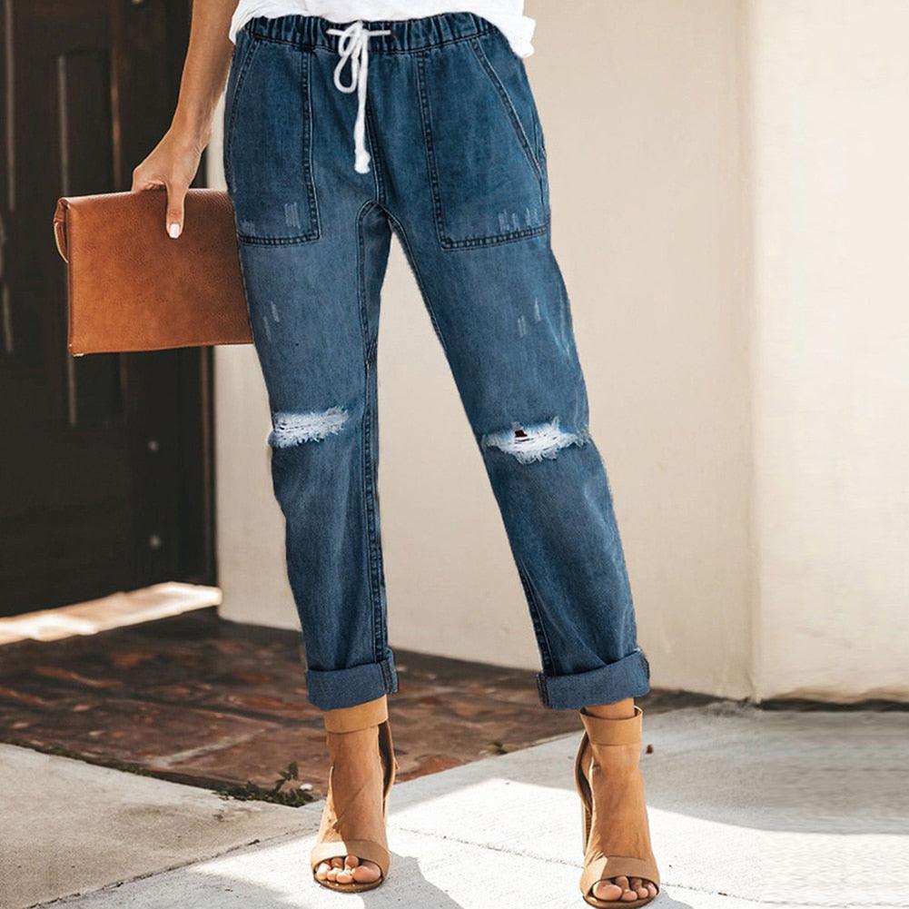 Doreen - Jean jogger décontracté pour femme