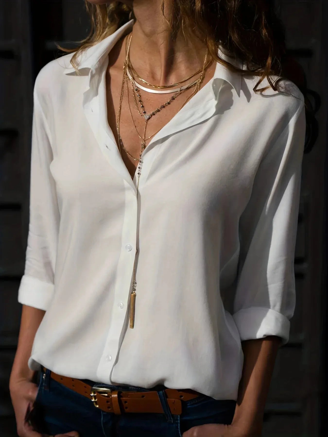 Iva - Chemise boutonnée décontractée pour femmes