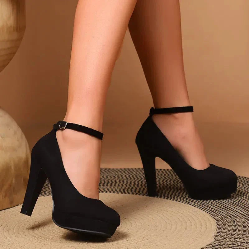 Carolyn - Chaussures à talons hauts avec bride à la cheville pour femmes