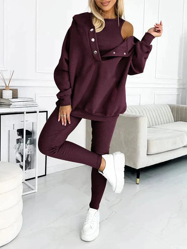 Sara - Ensemble décontracté et confortable avec sweat à capuche