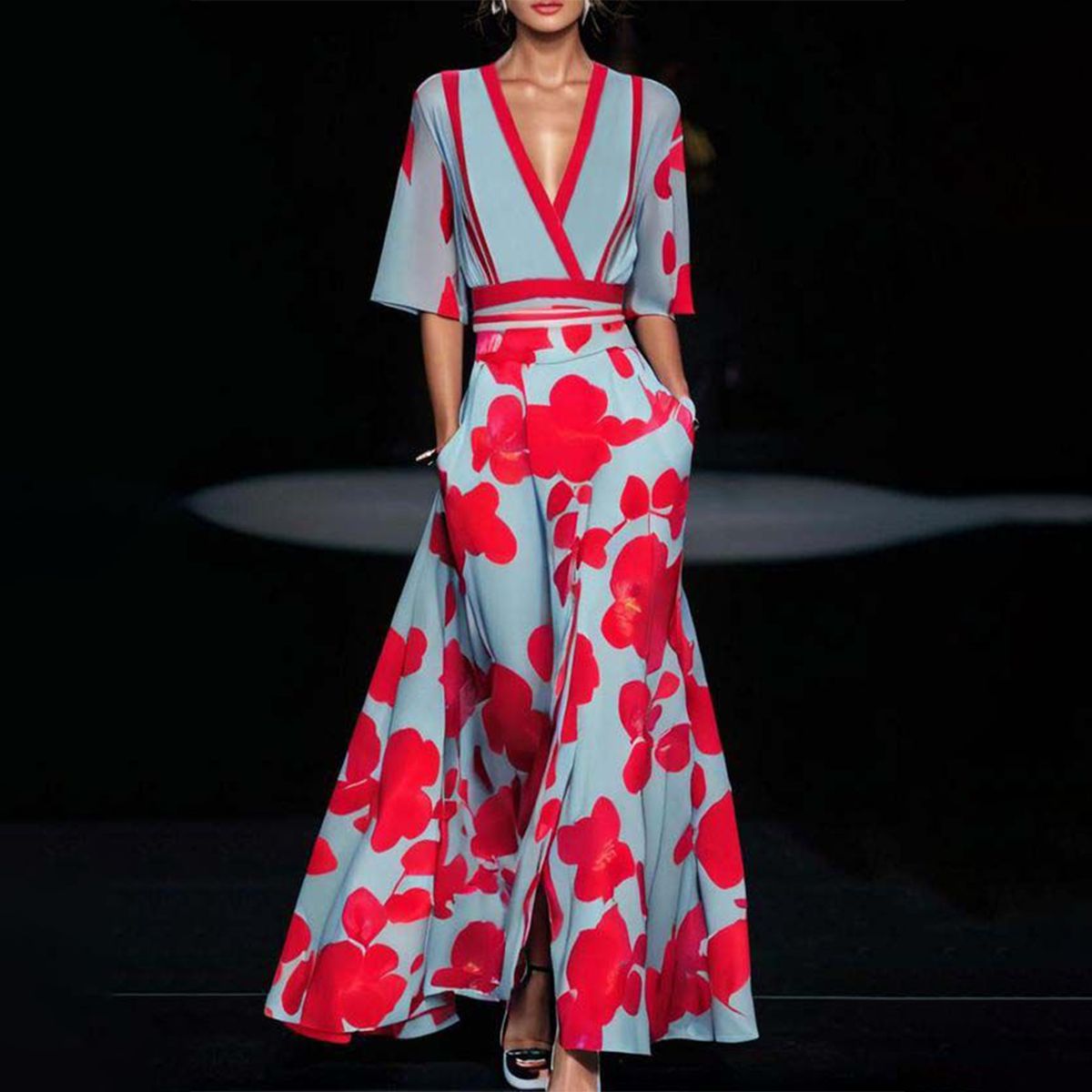 Robe Élégante avec Manches
