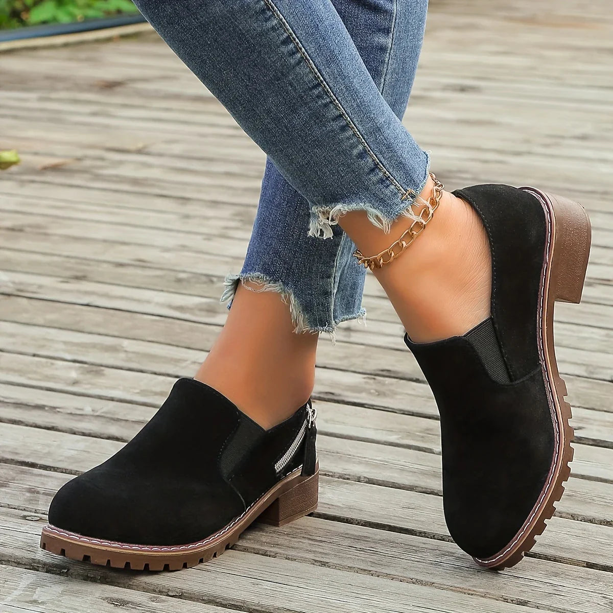 Fedelia - Chaussures à bout rond pour femmes