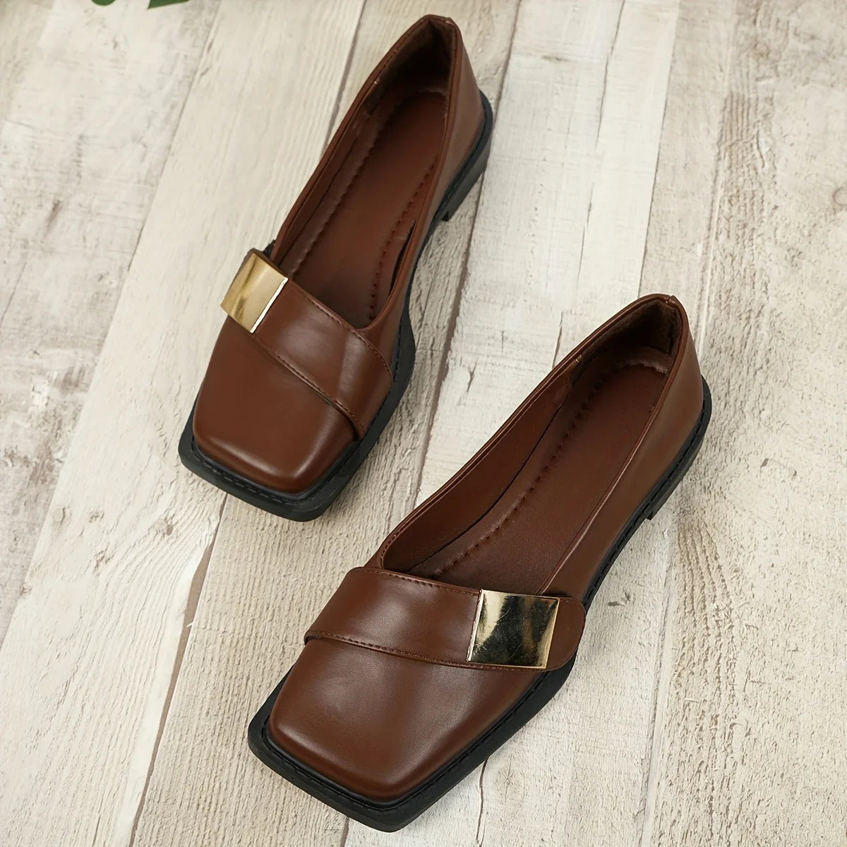 Marvela - Elégantes chaussures plates à bout carré pour femmes