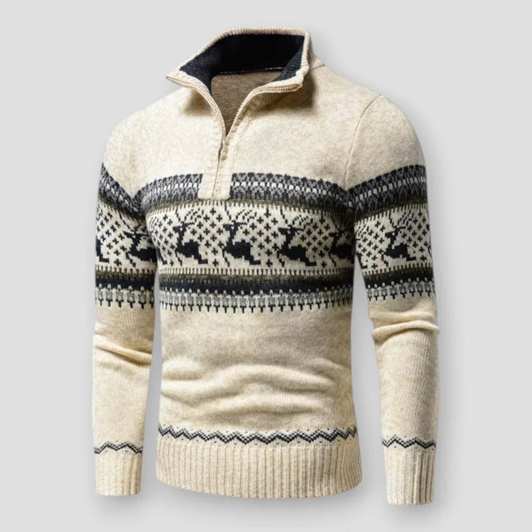 Joralph - Pull en maille demi-zip