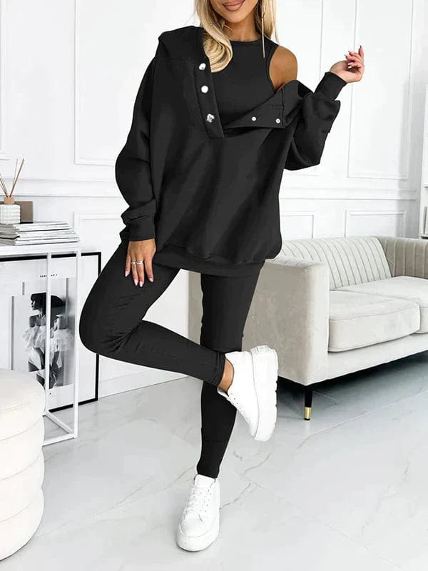 Sara - Ensemble décontracté et confortable avec sweat à capuche