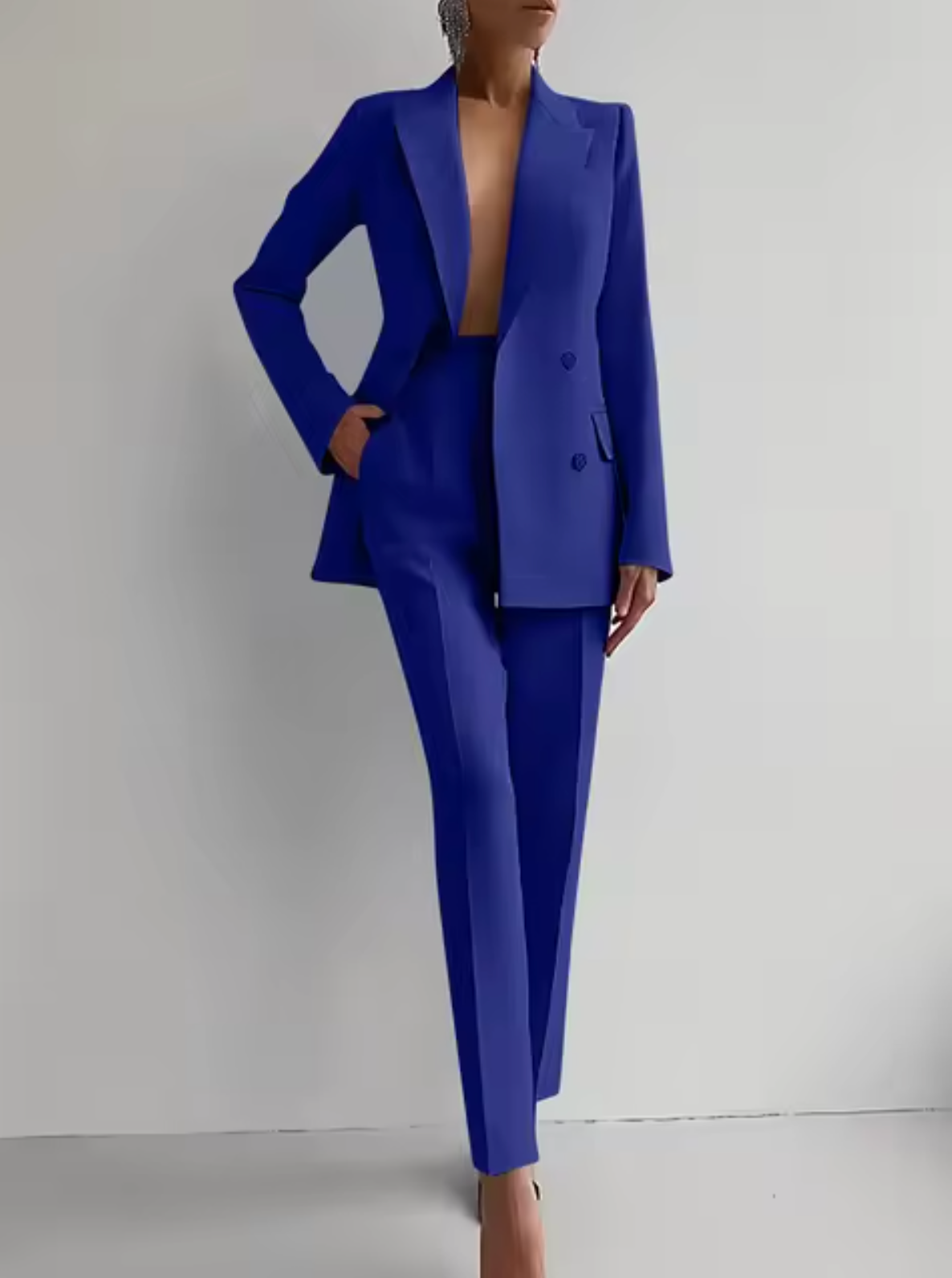 Laylani - Élégant ensemble blazer et pantalon droit
