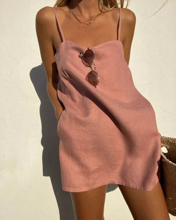 Isadora - Mini robe à bretelles
