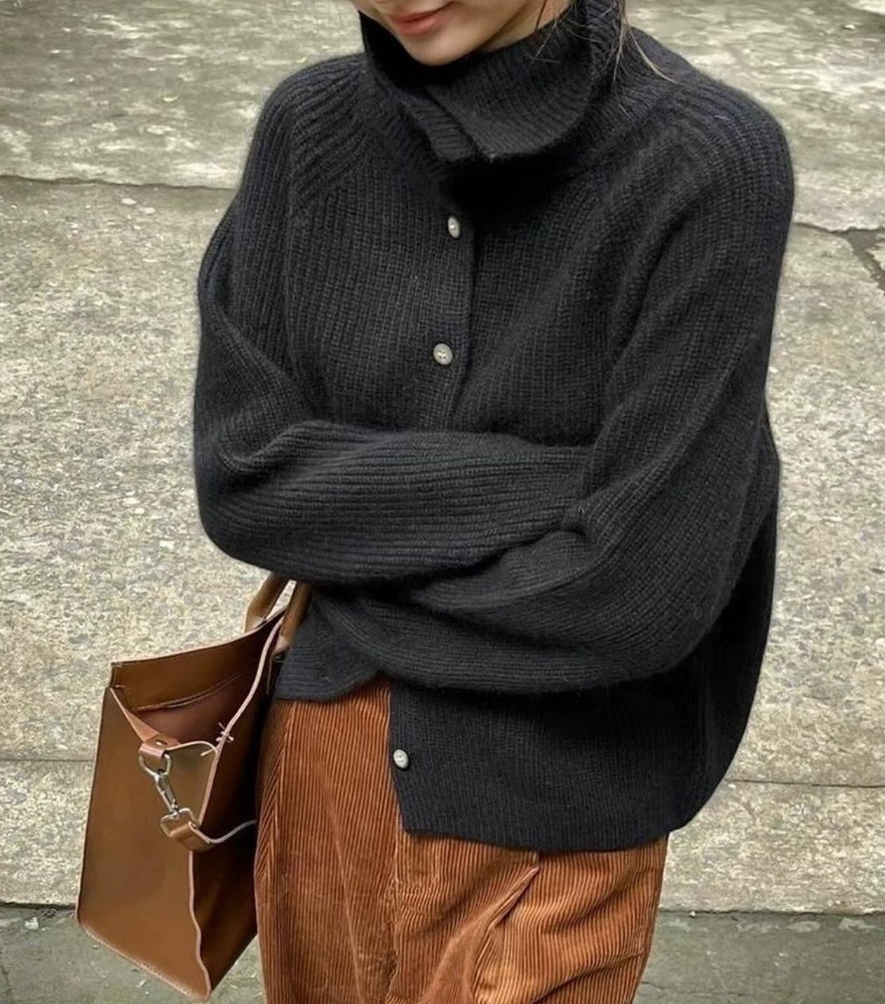 Heike – Pull col roulé en laine et cachemire