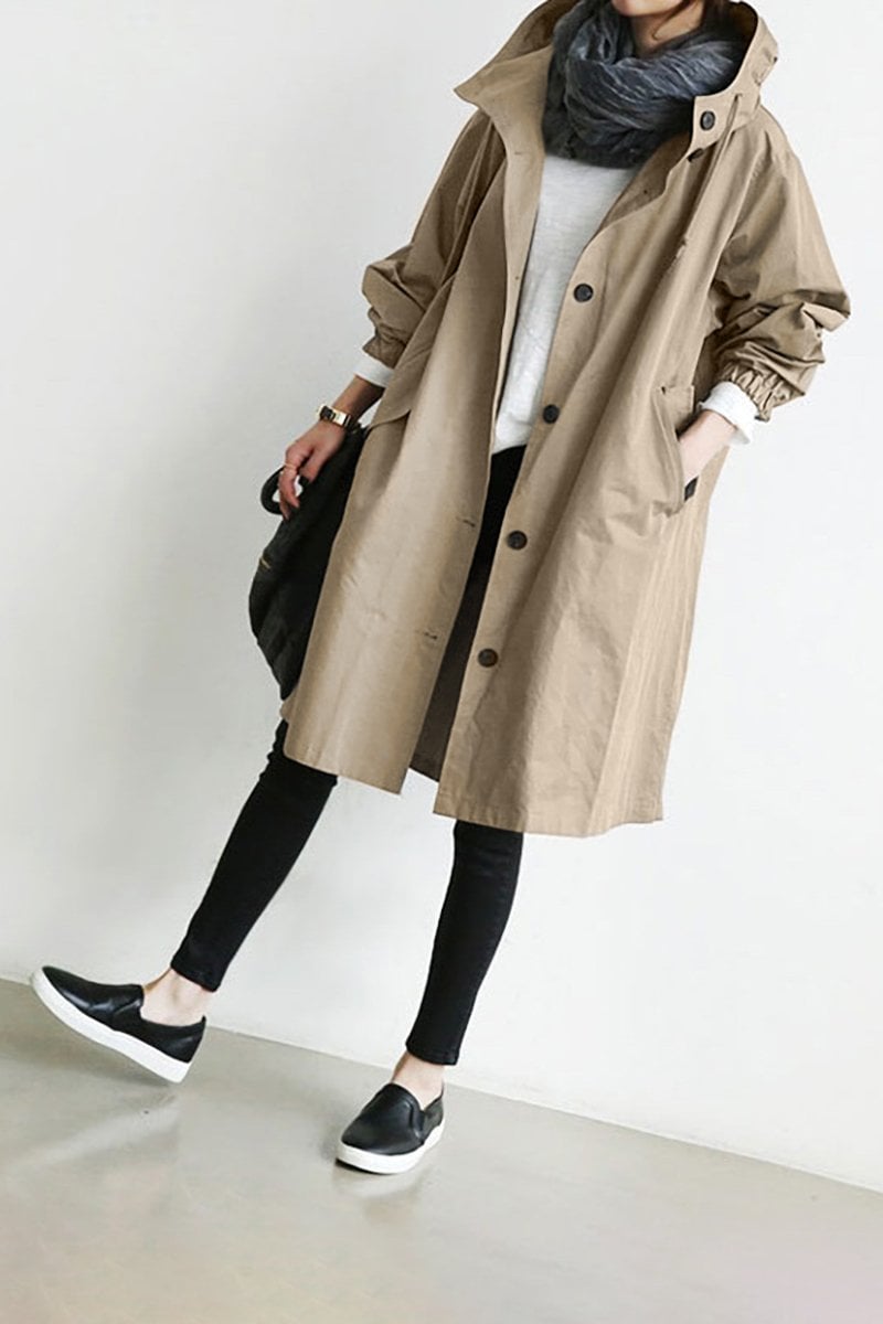BelleRue - Trench imperméable à capuche