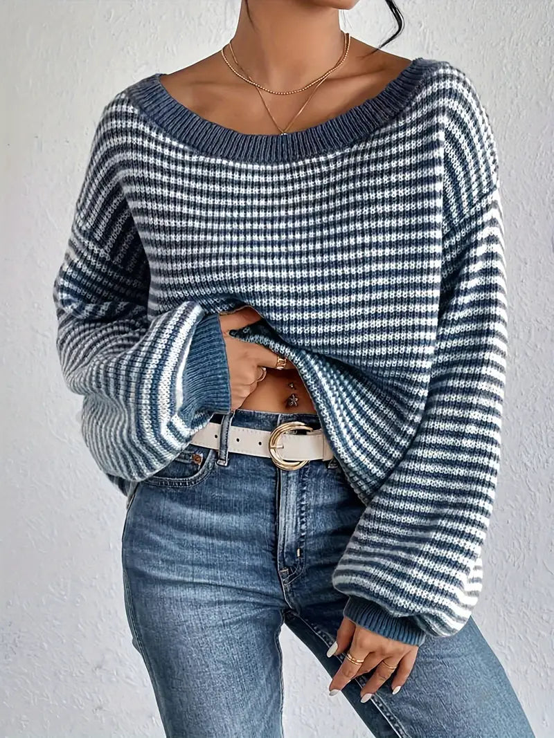 Athena - Pull tricoté à épaules tombantes