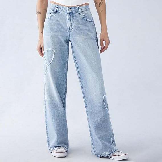 Frances - Pantalon baggy avec nœud brodé