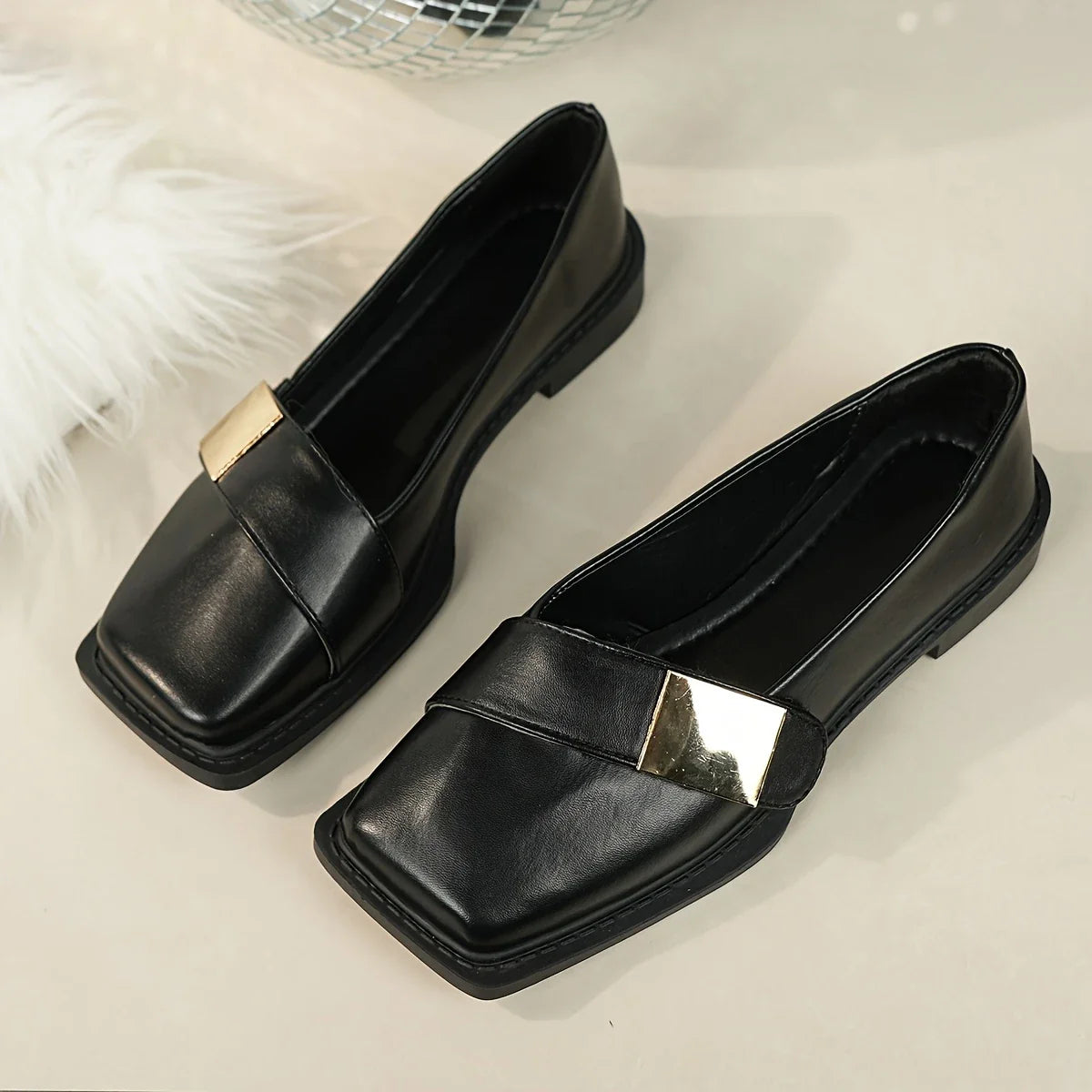 Marvela - Elégantes chaussures plates à bout carré pour femmes