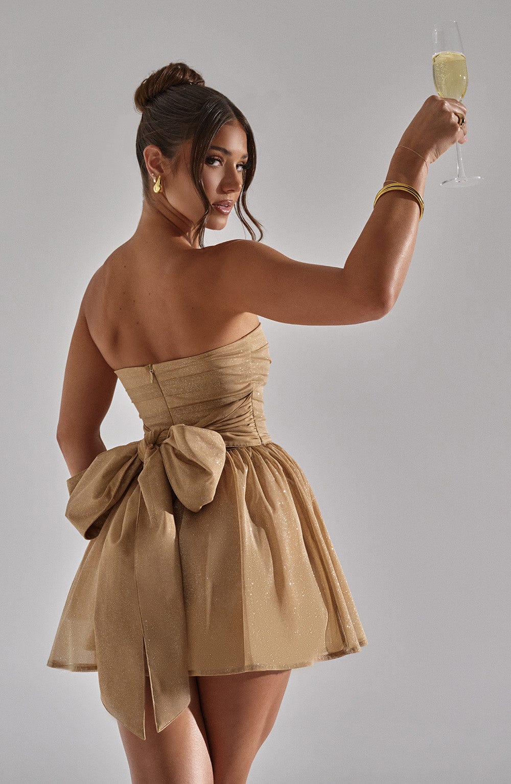 Nora | Robe à oreilles branchées avec paillettes