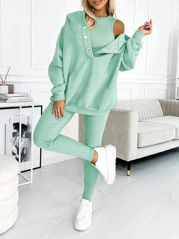 Sara - Ensemble décontracté et confortable avec sweat à capuche