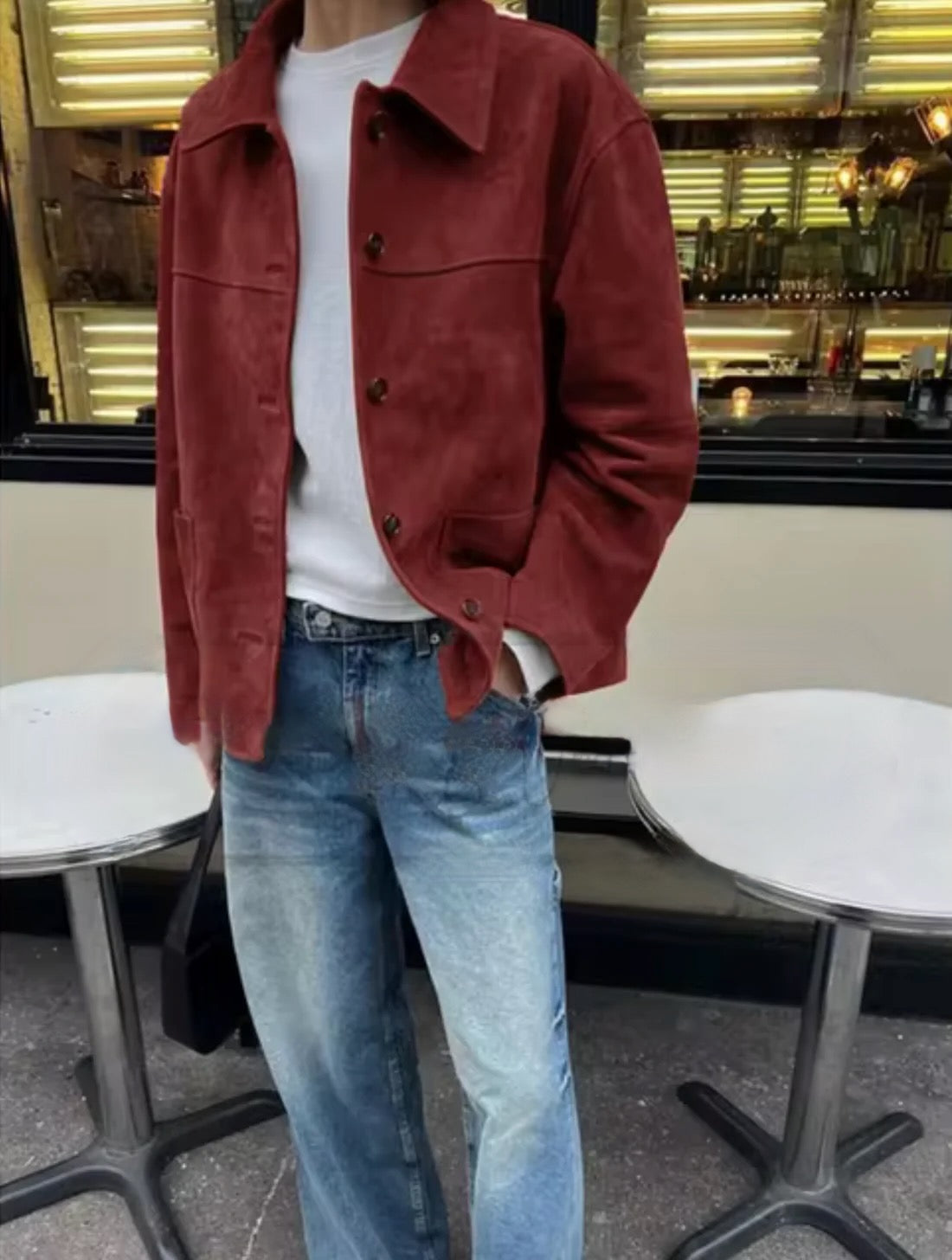 Josea – Veste en daim vintage