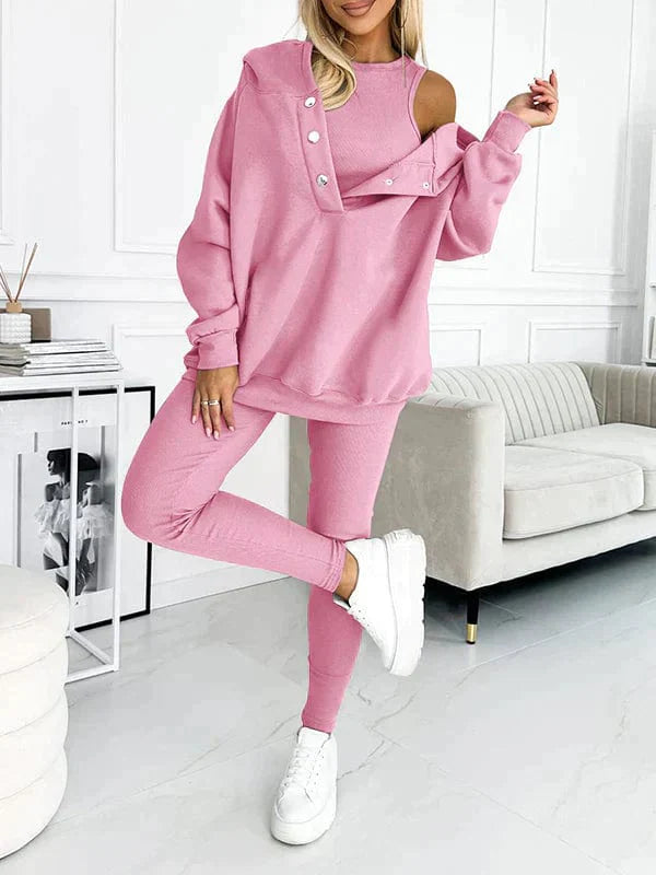 Sara - Ensemble décontracté et confortable avec sweat à capuche