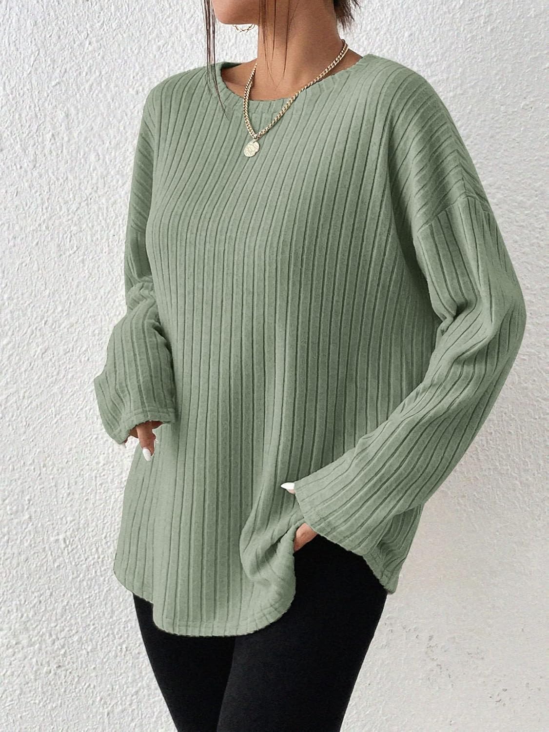 Camille - Pull élégant en maille côtelée