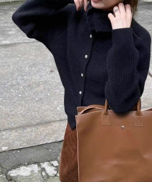 Heike – Pull col roulé en laine et cachemire