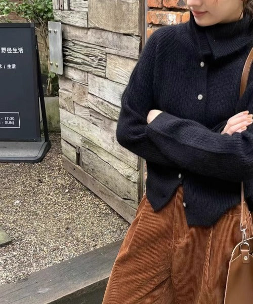 Heike – Pull col roulé en laine et cachemire
