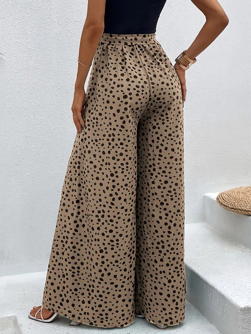 Ida - Wide-leg trousers with elastic waist