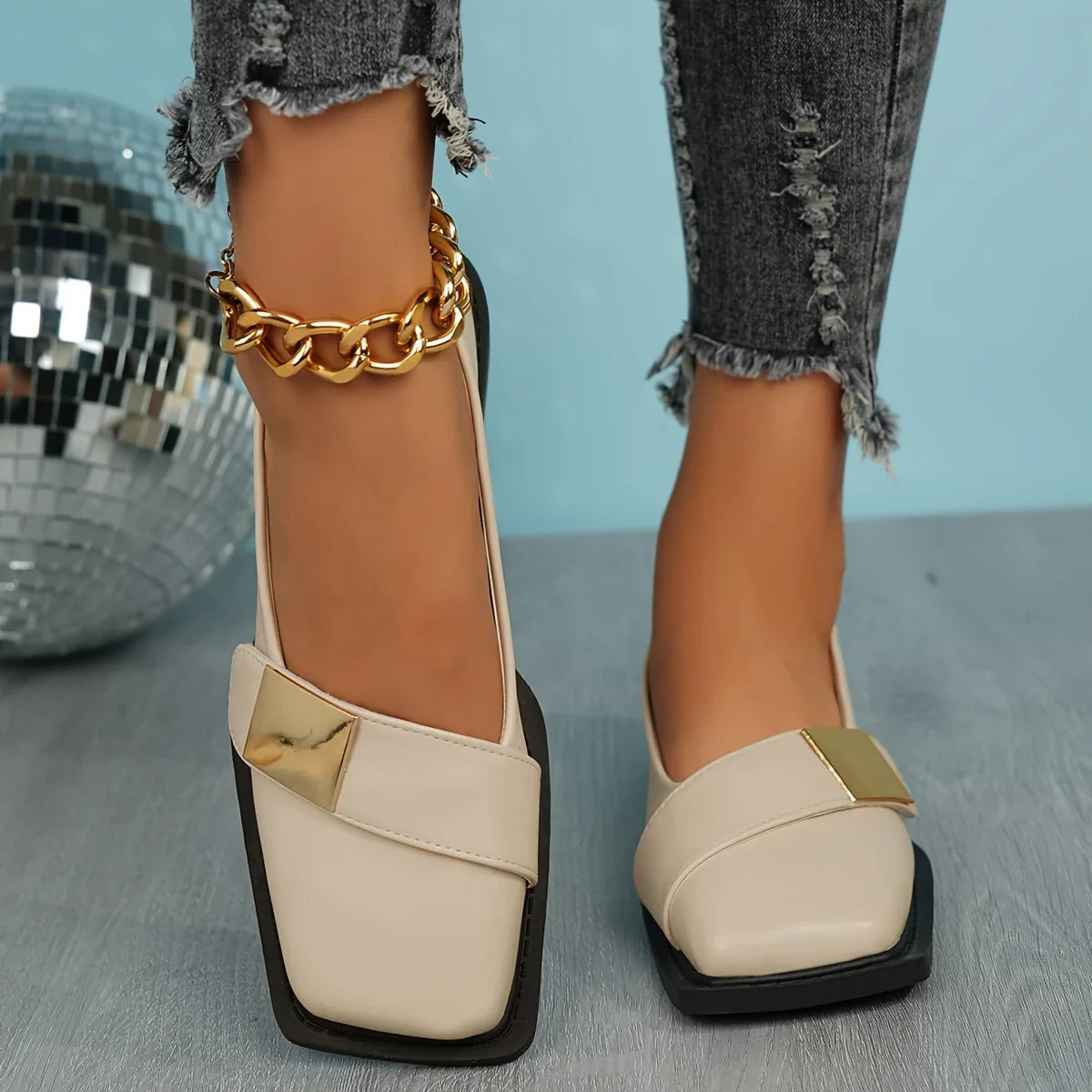 Marvela - Elégantes chaussures plates à bout carré pour femmes