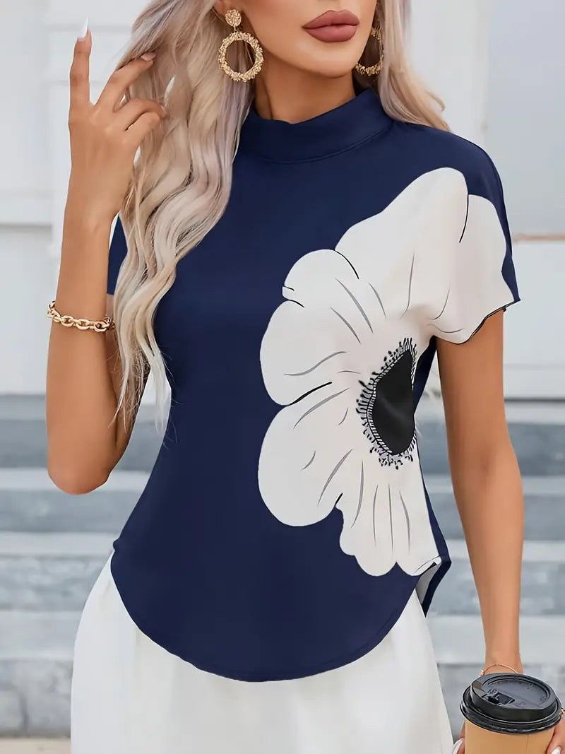 Ingrid - Chemisier élégant à imprimé floral pour femme