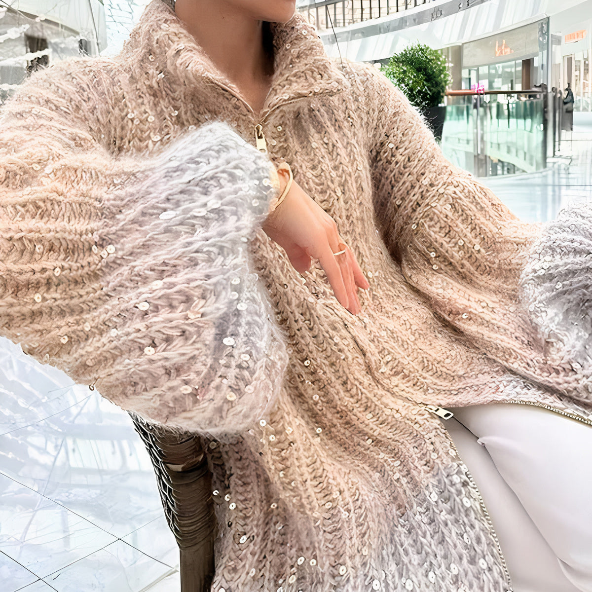 Pull en soie scintillant - Brenna