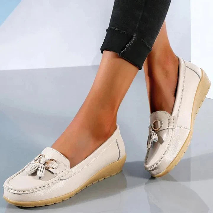 Martela - Ballerines plates en cuir pour femmes