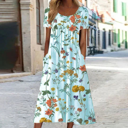 Heirich - Robe estivale à motif floral bohème