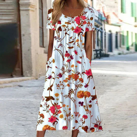 Heirich - Robe estivale à motif floral bohème
