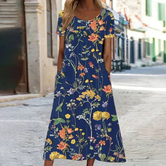 Heirich - Robe estivale à motif floral bohème