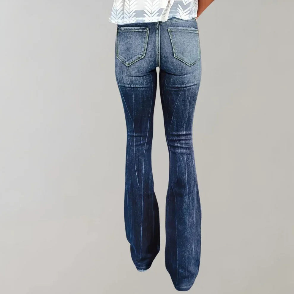 Georgina - Pantalon évasé déchiré