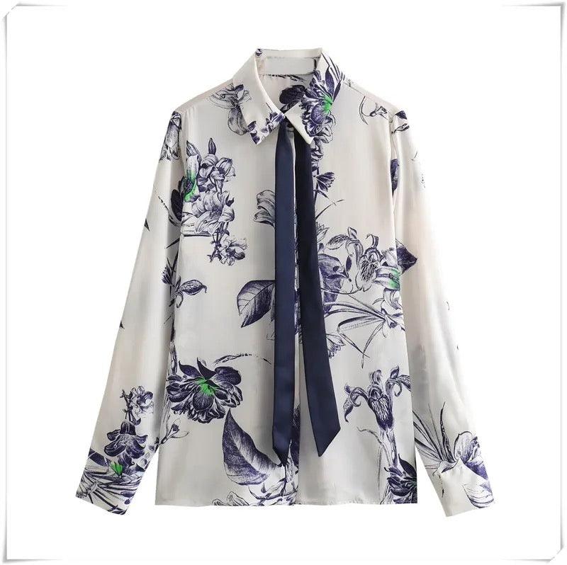 Colette | Blouse chic avec nœud