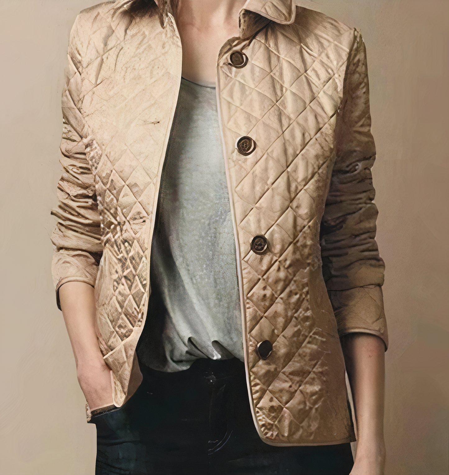 Evelyn - Veste en soie et coton pour femmes
