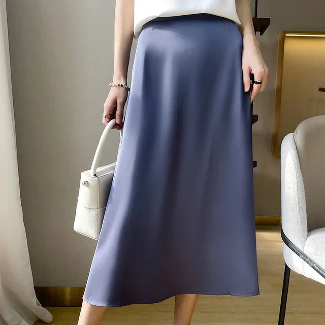 Loretta - Jupes mode en satin de soie