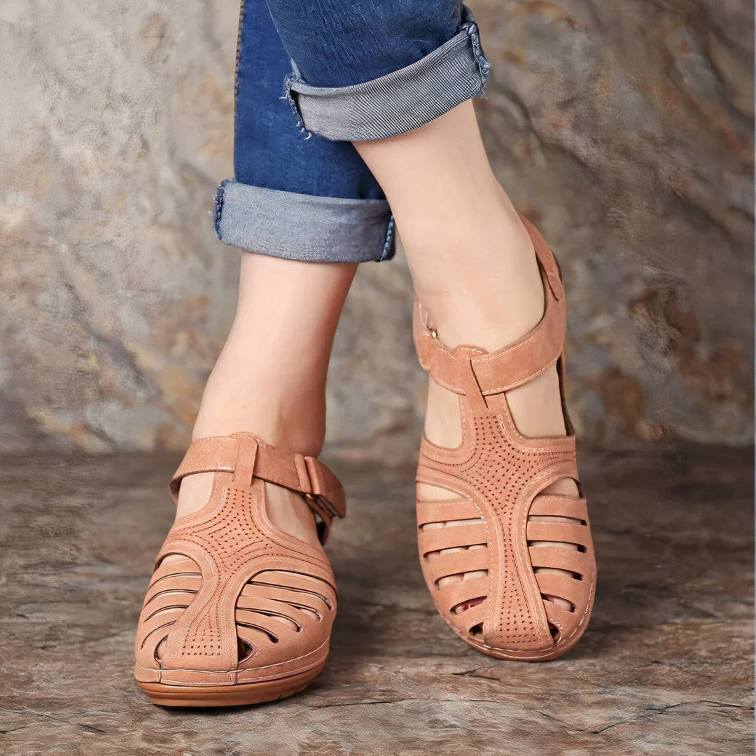 Pauline - Sandales en cuir vintage pour femmes
