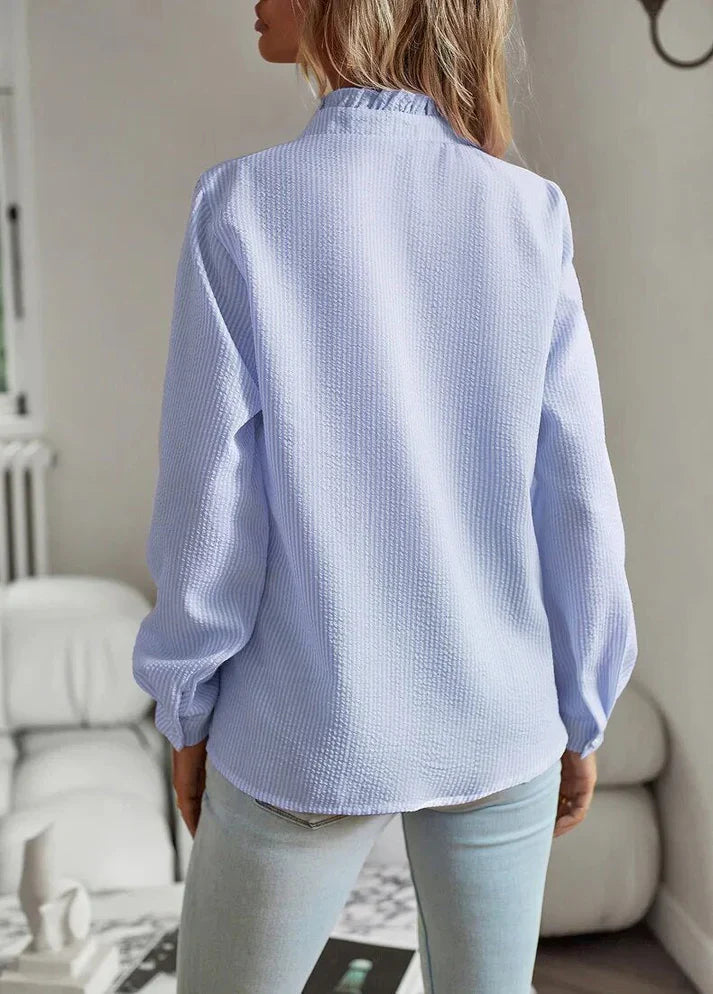 Beverly - Chemise élégante à manches longues et volants