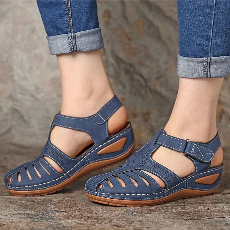 Pauline - Sandales en cuir vintage pour femmes