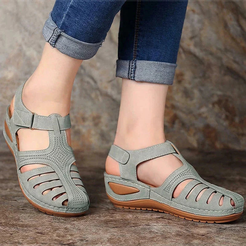 Pauline - Sandales en cuir vintage pour femmes